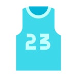 Basketball Jersey icon in Office Style