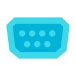 RS-232 Male icon in Office XS Style