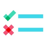 True False icon in Material Sharp Style