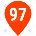 Marker 97 color icon in PNG, SVG