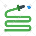 Water Hose color icon in PNG, SVG