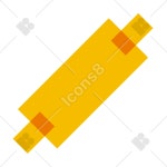 Rolling Pin icon in Color Glass Style