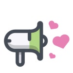 Heart clipart icons in Pastel style for graphic & UI design