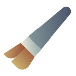 Makeup Brush icon in Material Design style