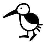 Ostrich Head in Sand color icon in PNG, SVG