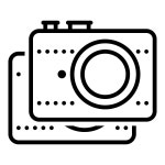 Camera Addon icon in Dotted Style