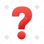Question Mark emoji icon in PNG, SVG