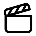 Movie Projector transparent icon in Simple Small Style