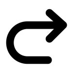 Redo icon in SF Black Style