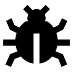 Bug icon in Cute Clipart Style