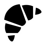 Croissant icon in Office L Style