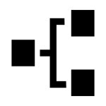 Tree Structure transparent icon in Simple Small Style