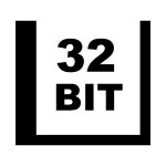 64-bit icon in Windows 11 Outline Style