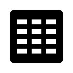 Data Grid icon in Windows 10 Style