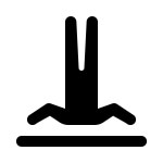 Head in Sand icon in Windows 10 Style