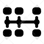 Motor Vehicle icon in iOS Glyph Style