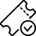 Ticket Confirmed icon in iOS Style