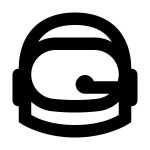 Astronaut Helmet icon in Office Style