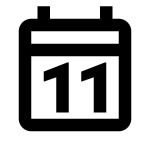 Minus 1 Year icon in Windows 10 Style