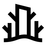 Swamp transparent icon in Material Outlined Style