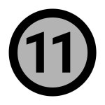 Sign Language H transparent icon in Material Two Tone Style