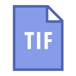 TIF icon in Windows 11 Outline Style