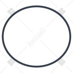 Oval symbols and icons in Office M Style, PNG, SVG