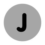 J Key color icon in PNG, SVG