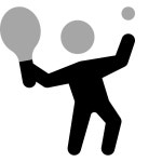 Tennis Player icon in iOS Filled Style