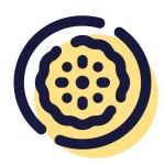 Merry Pie icon in Bubbles Style