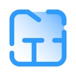Floor Plan icon in Pastel Glyph Style