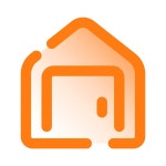 Garage Door icon in Pastel Glyph Style