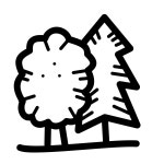 Footsteps icon in Quill Style