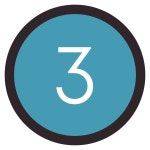 동남종합감리공단건축사주 | Circled 3 C icon in Material Design style