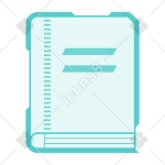 Book icon in Sci-Fi Style