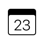 Calendar 23 icon in Windows 10 Style