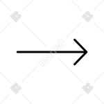 Right Arrow icon in SF Ultralight Style