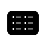 Aircraft Seat Middle icon in Dotted Style