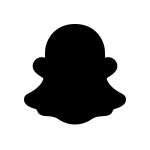 Snapchat aesthetic icon in PNG, SVG