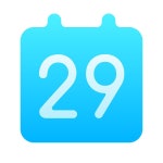 Calendar 29 color icon in PNG, SVG