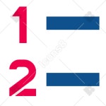 Numbered List Stencil icon in PNG, SVG