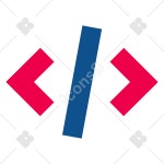 Html symbols and icons in Stencil Style, PNG, SVG