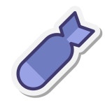 Atomic Bomb icon in Windows 10 Style