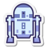 R2-D2 icon in Windows 11 Filled Style