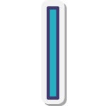 Thick Vertical Line icon in iOS Style