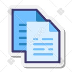 Copy symbols and icons in Stickers Style, PNG, SVG
