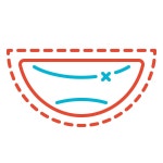 Smiling Mouth icon in iOS Glyph Style