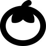 Tomato icon in Papercut Style