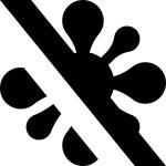 Virus Free icon in Material Design style