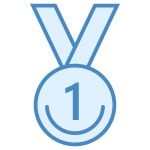Diamond Ring icon in Blue UI Style